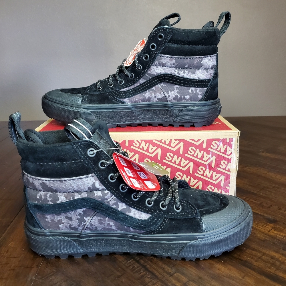 Vans Sk8-Hi Mte-2 Black Camo Men Size 8, Women Size 9.5 - Picture 2 of 14